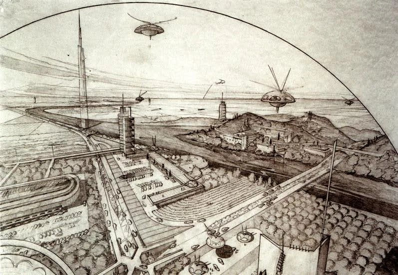 Broadacre City concept by Frank Lloyd Wright First proposed in 1932