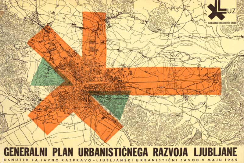 NASLOVNICA GENERALNEGA URBANISTIČNEGA PLANA MESTA LJUBLJANE – GUP, L. 1965